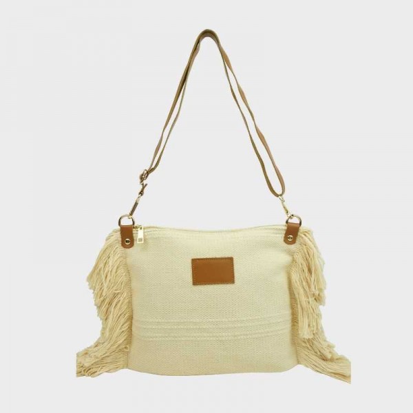 Anais - Sac bandoulière à franges...