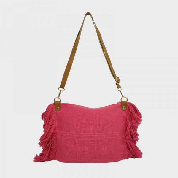 Anais - Sac bandoulière à franges...