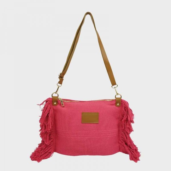 Anais - Sac bandoulière à franges...