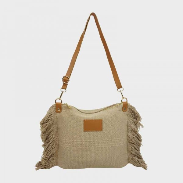 Anais - Sac bandoulière à franges...
