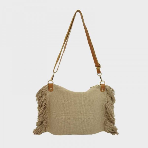 Anais - Sac bandoulière à franges...