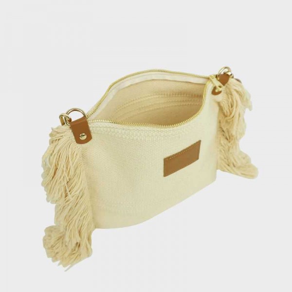 Anais - Sac bandoulière à franges...