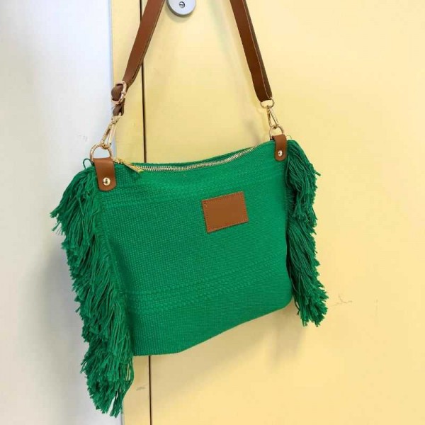 Anais - Sac bandoulière à franges...