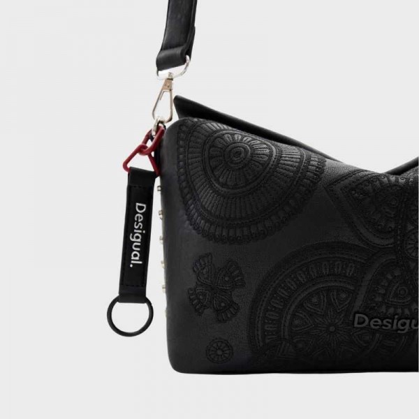Desigual - Sac bandoulière brodé...