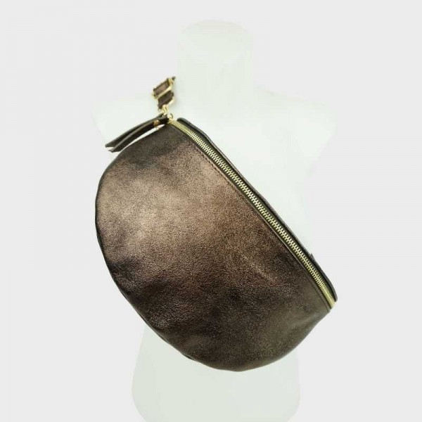 Anais - Grand sac banane en cuir