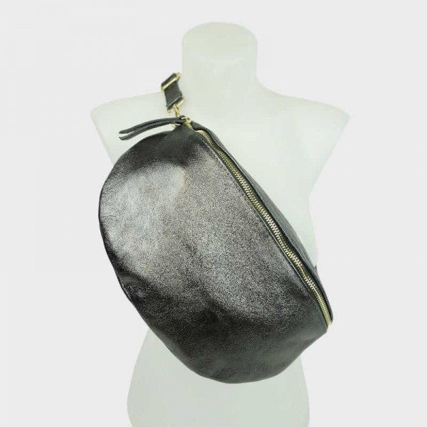 Anais - Grand sac banane en cuir