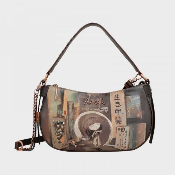 Anekke - Sac porté épaule ovale Shoen...