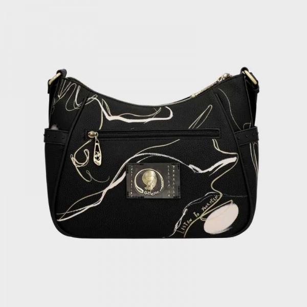 Anekke - Sac bandoulière noir Nature...