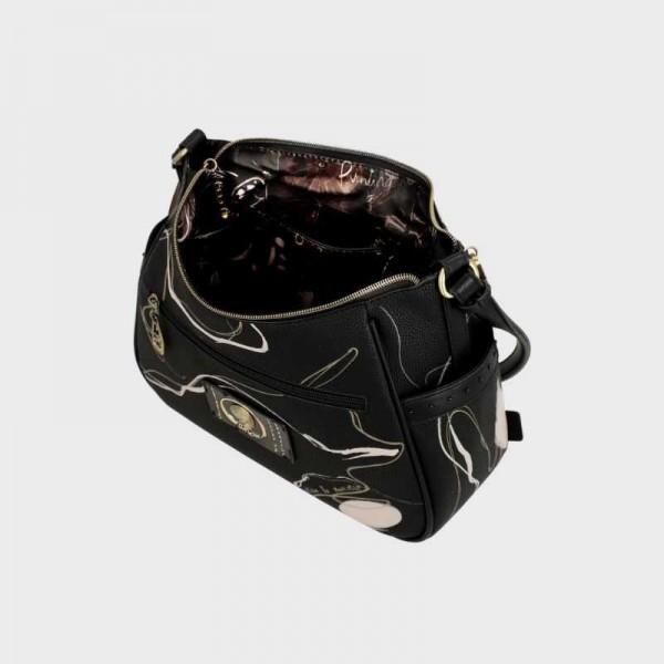 Anekke - Sac bandoulière noir Nature...