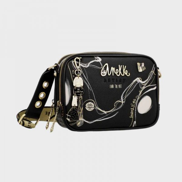 Anekke - Sac bandoulière noir 2... Anekke - Sac bandoulière noir 2...