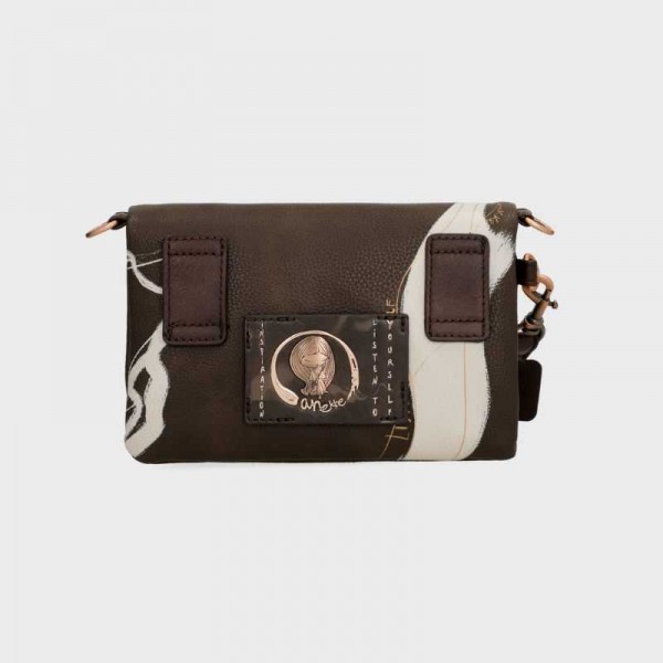 Anekke - Pochette à rabat Marron...