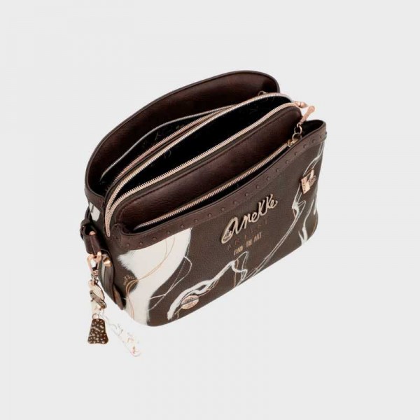 Anekke - Sac bandoulière Marron 3...