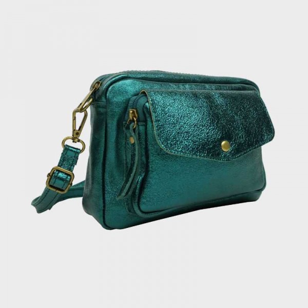 Anais - Sac bandoulière en cuir...