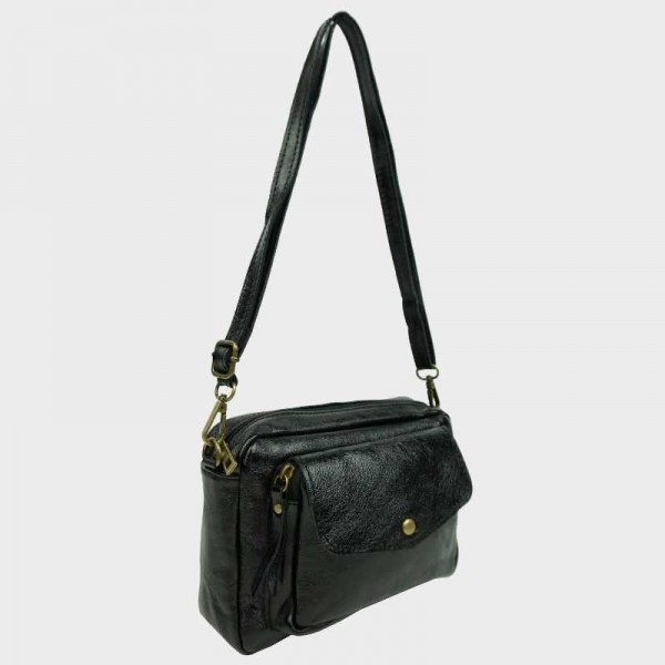 Anais - Sac bandoulière en cuir...