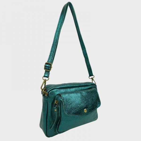 Anais - Sac bandoulière en cuir...