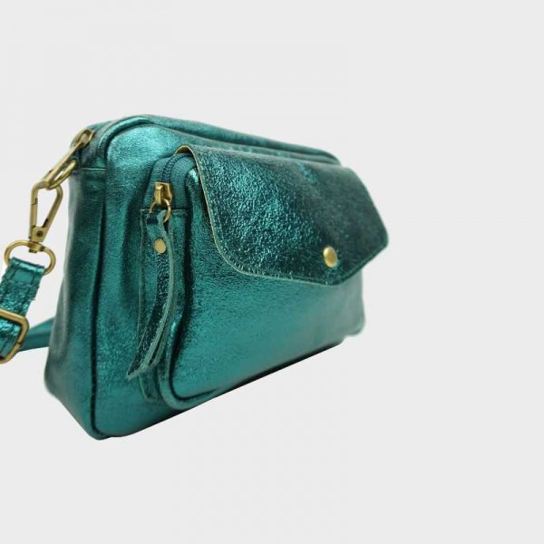 Anais - Sac bandoulière en cuir...