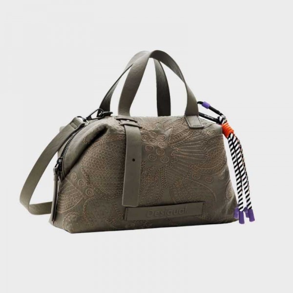 Desigual - Sac à main broderie fleurs...