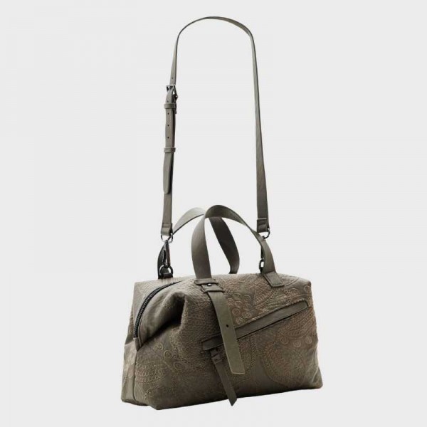 Desigual - Sac à main broderie fleurs...