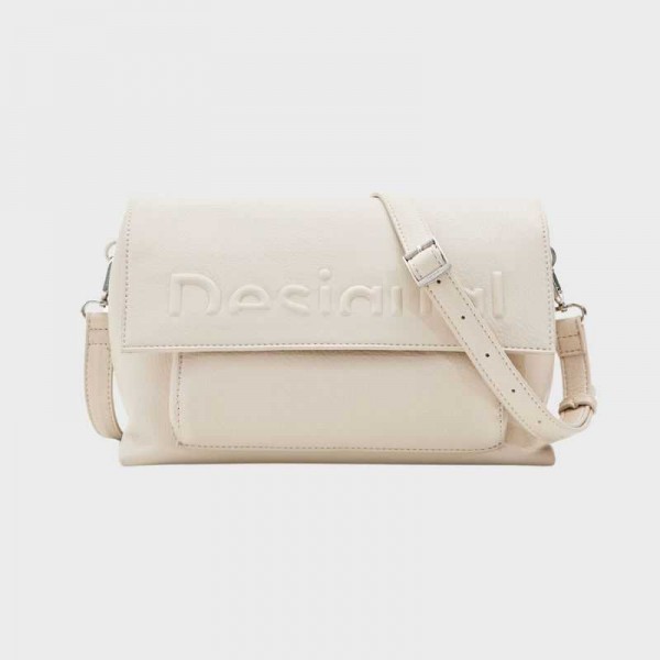 Desigual - Sac bandoulière demi-logo...