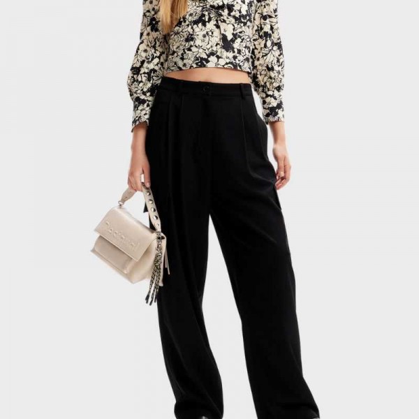 Desigual - Sac bandoulière demi-logo...