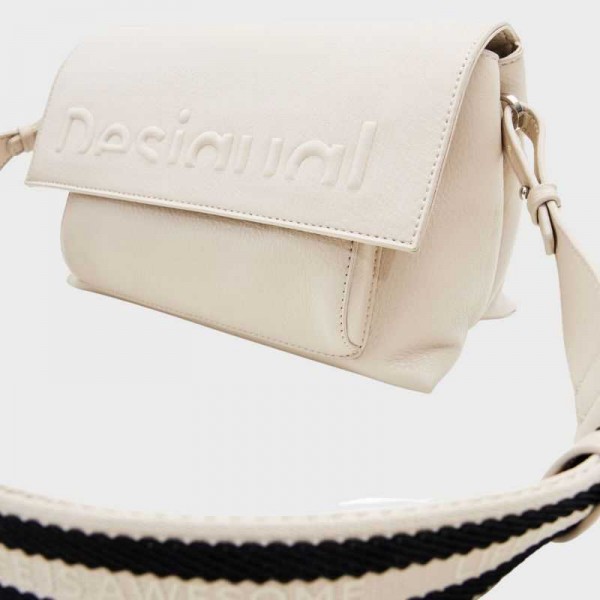 Desigual - Sac bandoulière demi-logo...