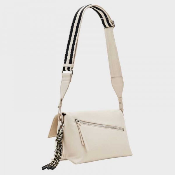 Desigual - Sac bandoulière demi-logo...