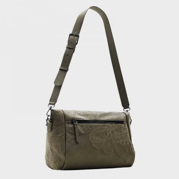 Desigual - Sac porté épaule brodé...