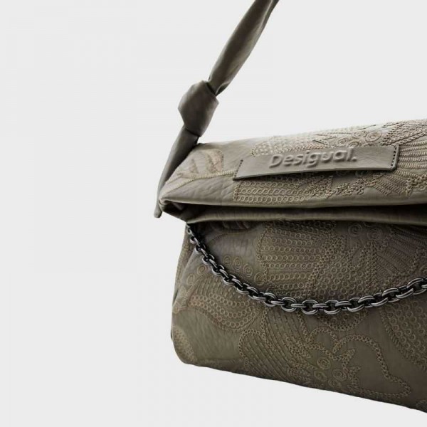 Desigual - Sac porté épaule brodé...