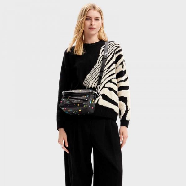 Desigual - Sac bandoulière peinture...
