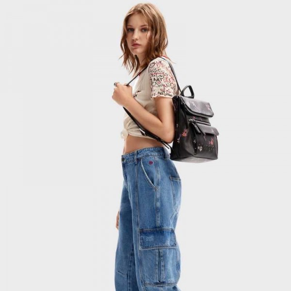 Desigual - Petit sac à dos fleurs...
