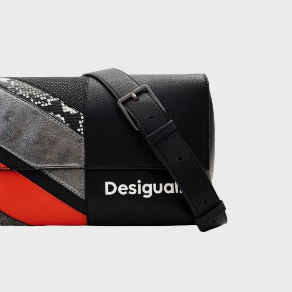 Desigual - Sac bandoulière patchwork...