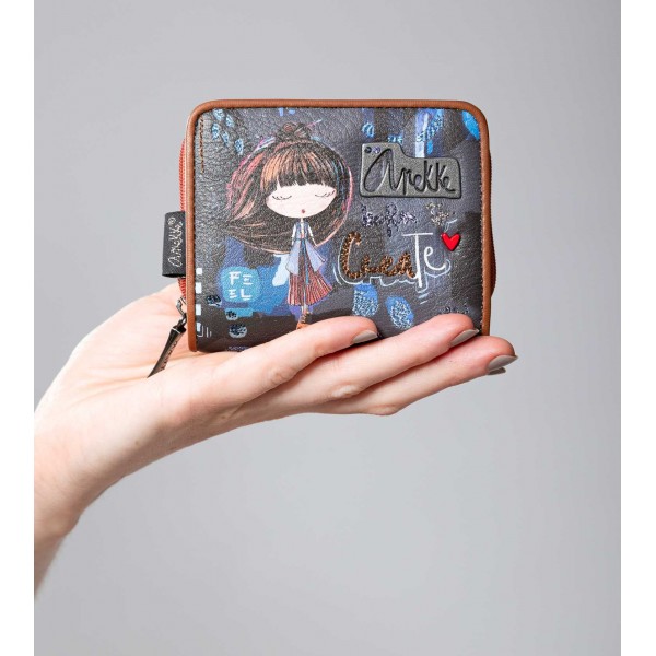 Anekke - Petit portefeuille RFID...