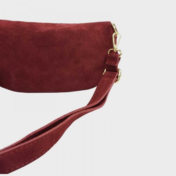 Anais - Sac banane en croûte de cuir...