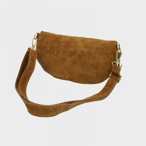 Anais - Sac banane en croûte de cuir...