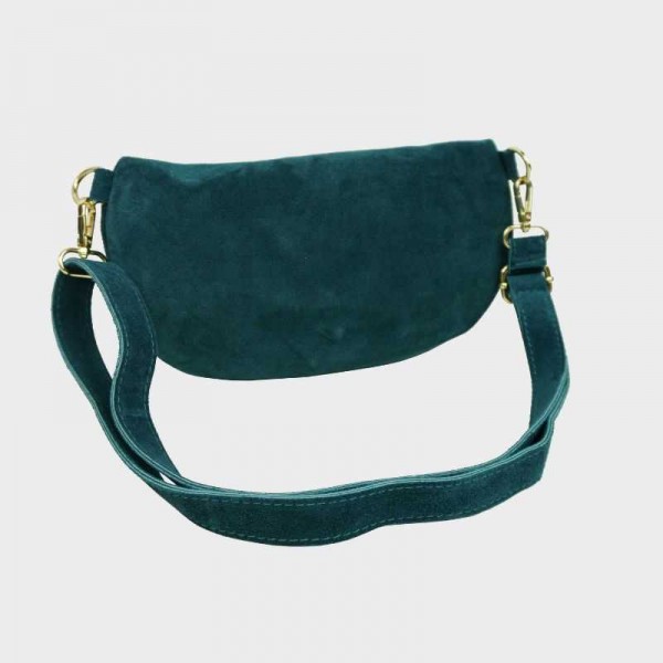 Anais - Sac banane en croûte de cuir...