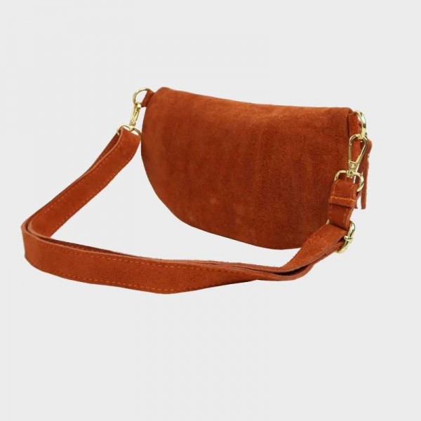 Anais - Sac banane en croûte de cuir...