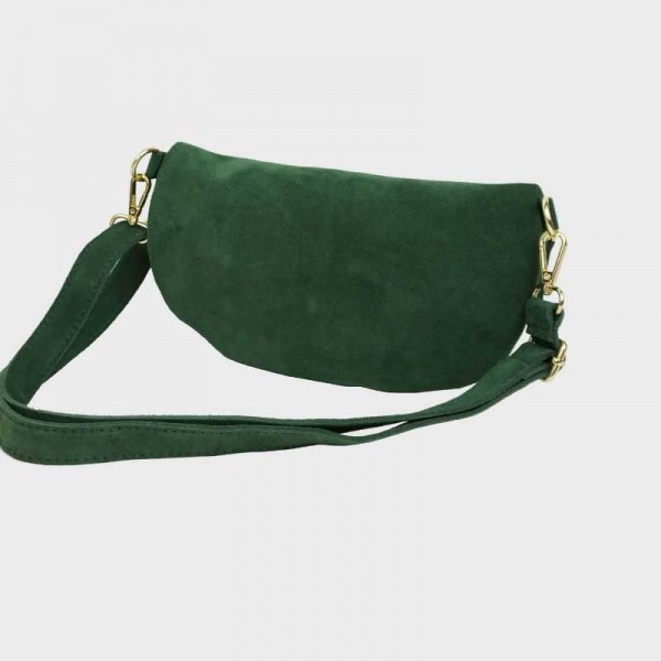 Anais - Sac banane en croûte de cuir...