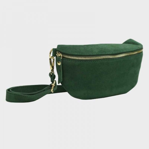 Anais - Sac banane en croûte de cuir...