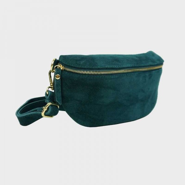 Anais - Sac banane en croûte de cuir...