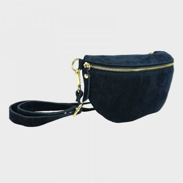 Anais - Sac banane en croûte de cuir...