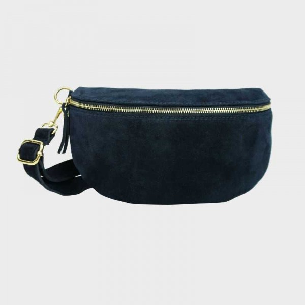 Anais - Sac banane en croûte de cuir...