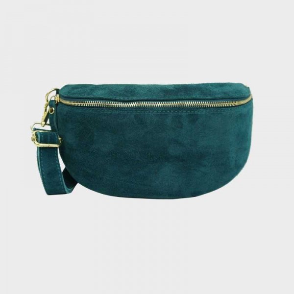 Anais - Sac banane en croûte de cuir...