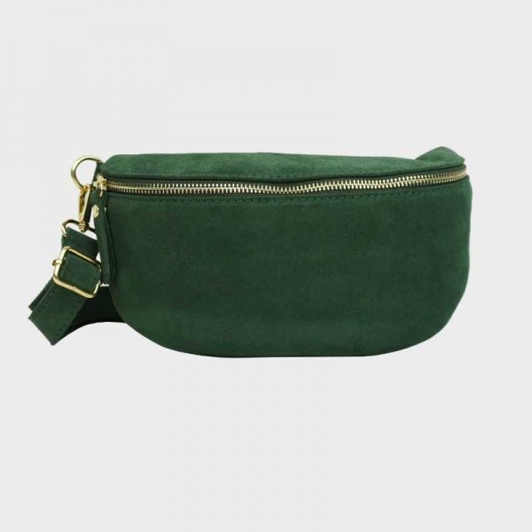 Anais - Sac banane en croûte de cuir...