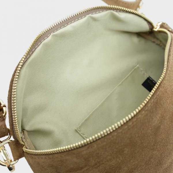 Anais - Sac banane en croûte de cuir...