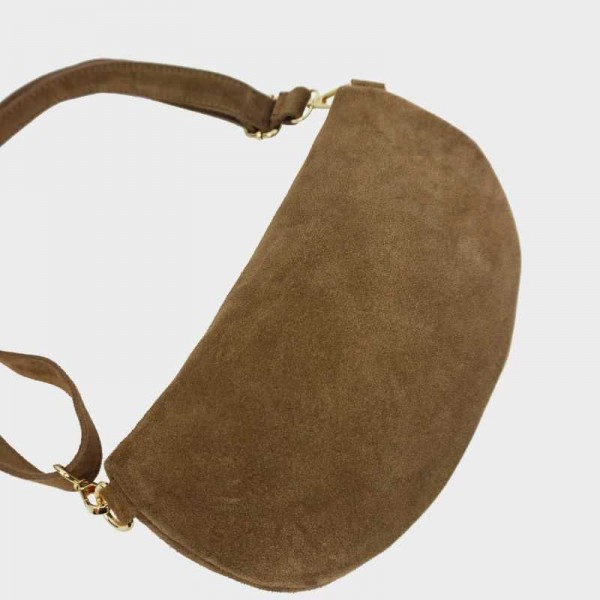 Anais - Sac banane en croûte de cuir...