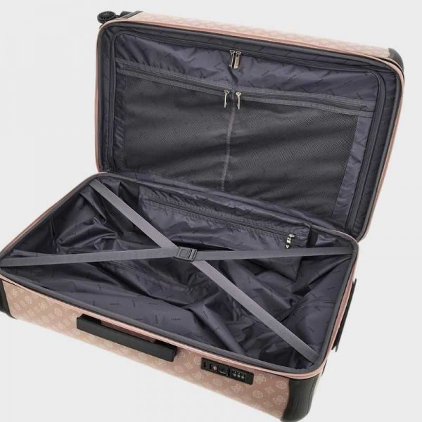 Guess - Grande valise rigide Wilder logo