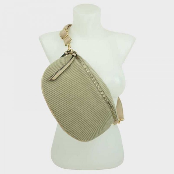 Anais - Sac banane en velours 36406-1