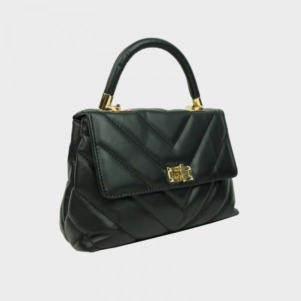 Anais - Sac à main en cuir matelassé... Anais - Sac à main en cuir matelassé...