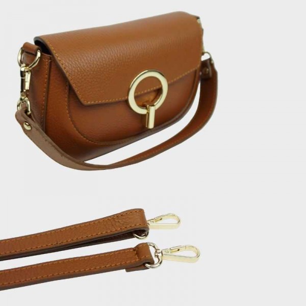 Anais - Petit sac bandoulière en cuir...