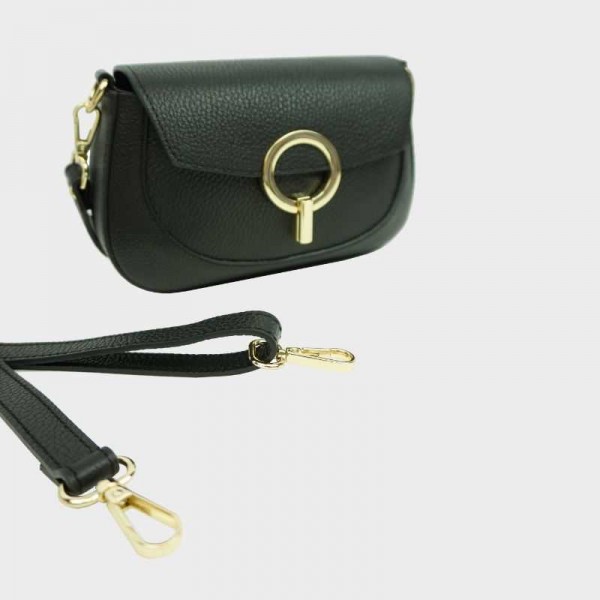 Anais - Petit sac bandoulière en cuir...